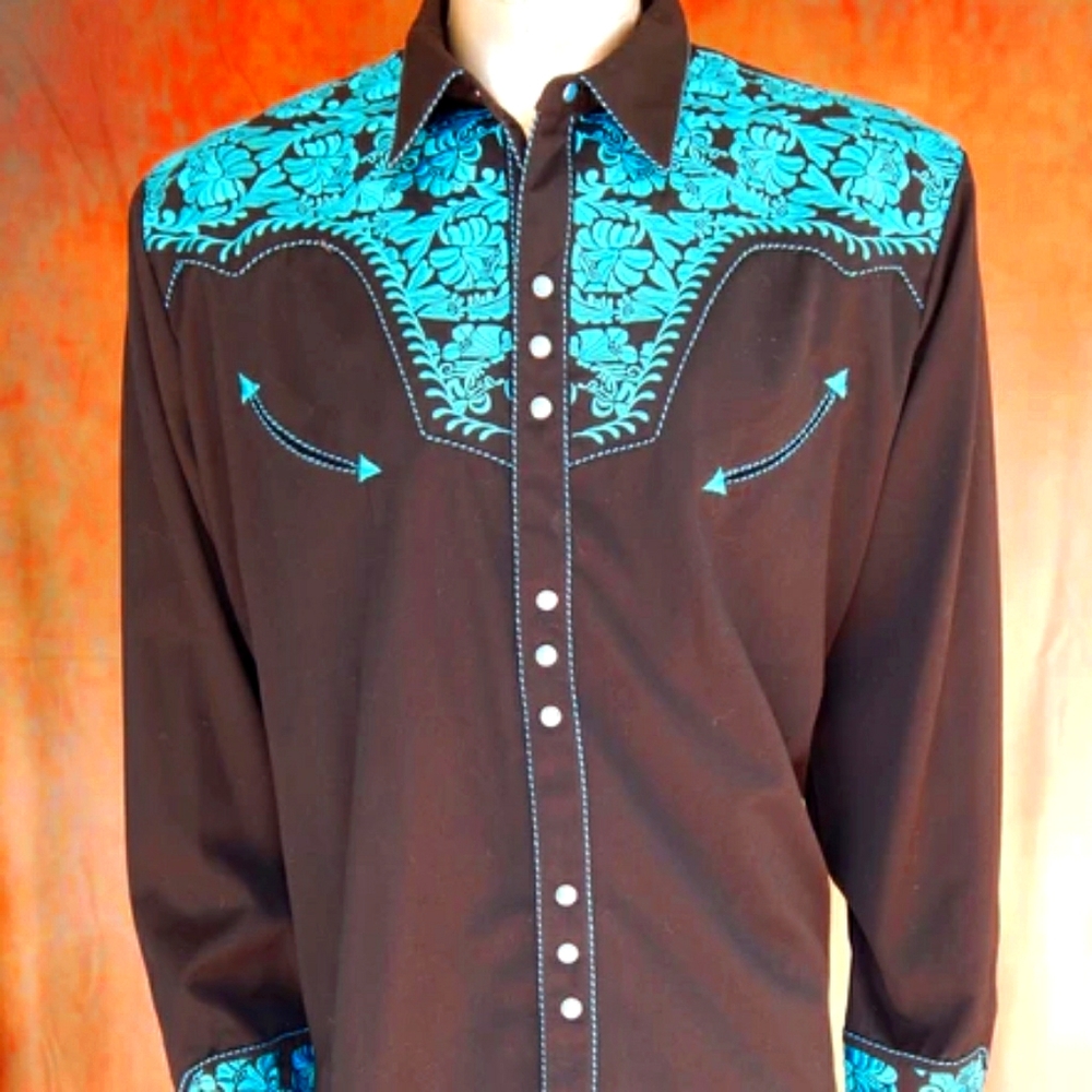 Scully xxl embroidered shirt